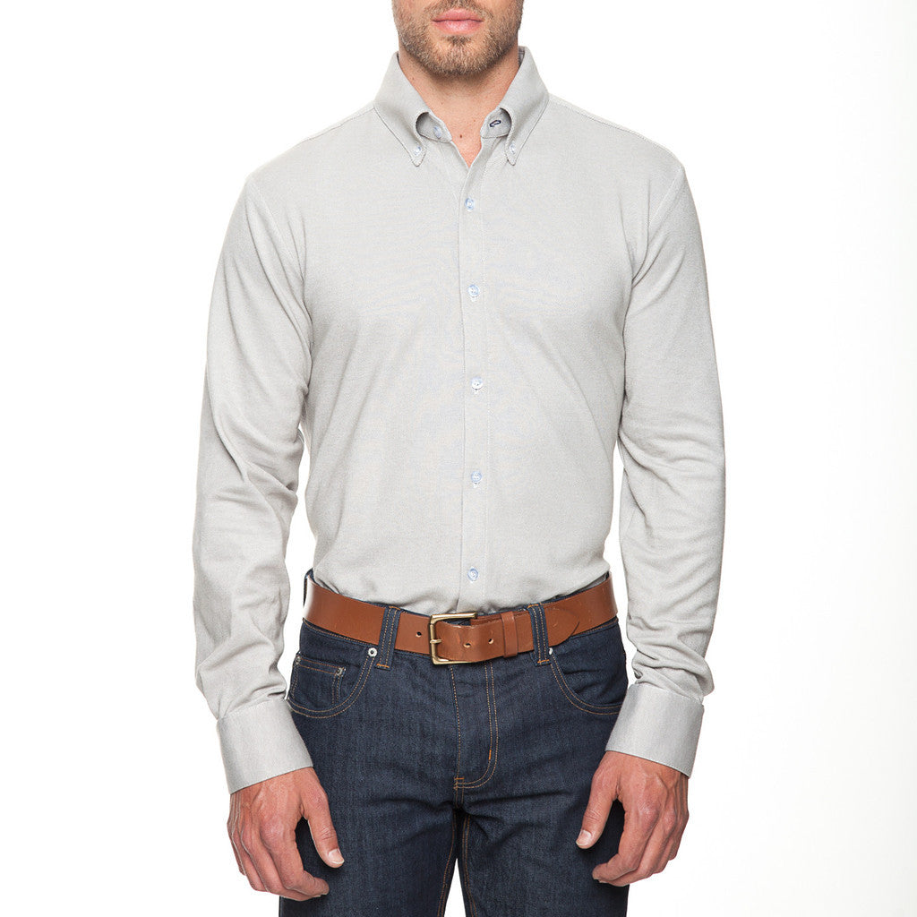 "Twain" | Gray Oxford Button Down