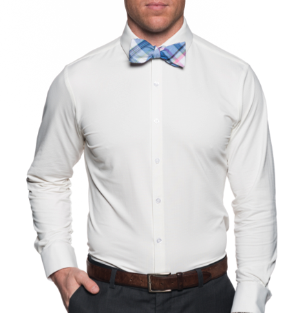 The Blackman 2.0 White Dress Shirt | Spread Collar