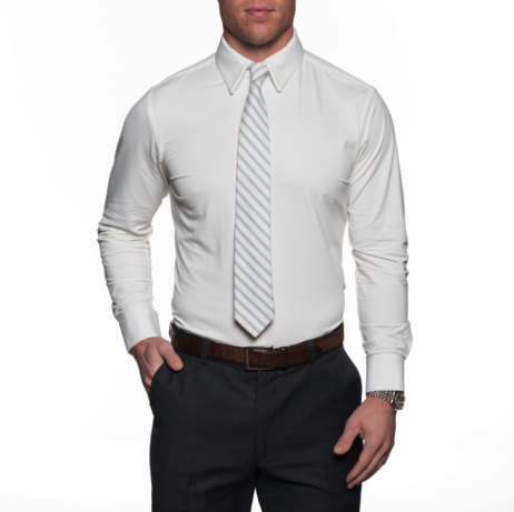 The Blackman 2.0 White Dress Shirt | Point Collar