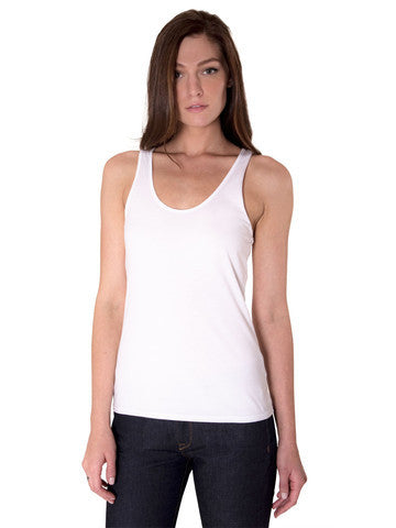 Women's Supima Micro-Modal Tank: White